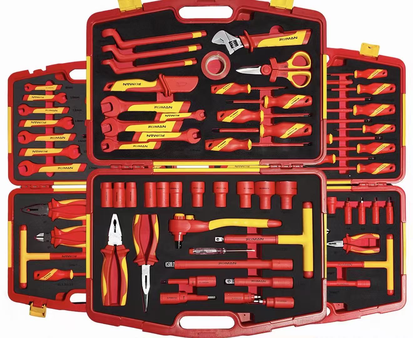 7Pcs VDE Insulated Electrician Tool Set Model 013‑7, Pliers & Screwdriver Kit