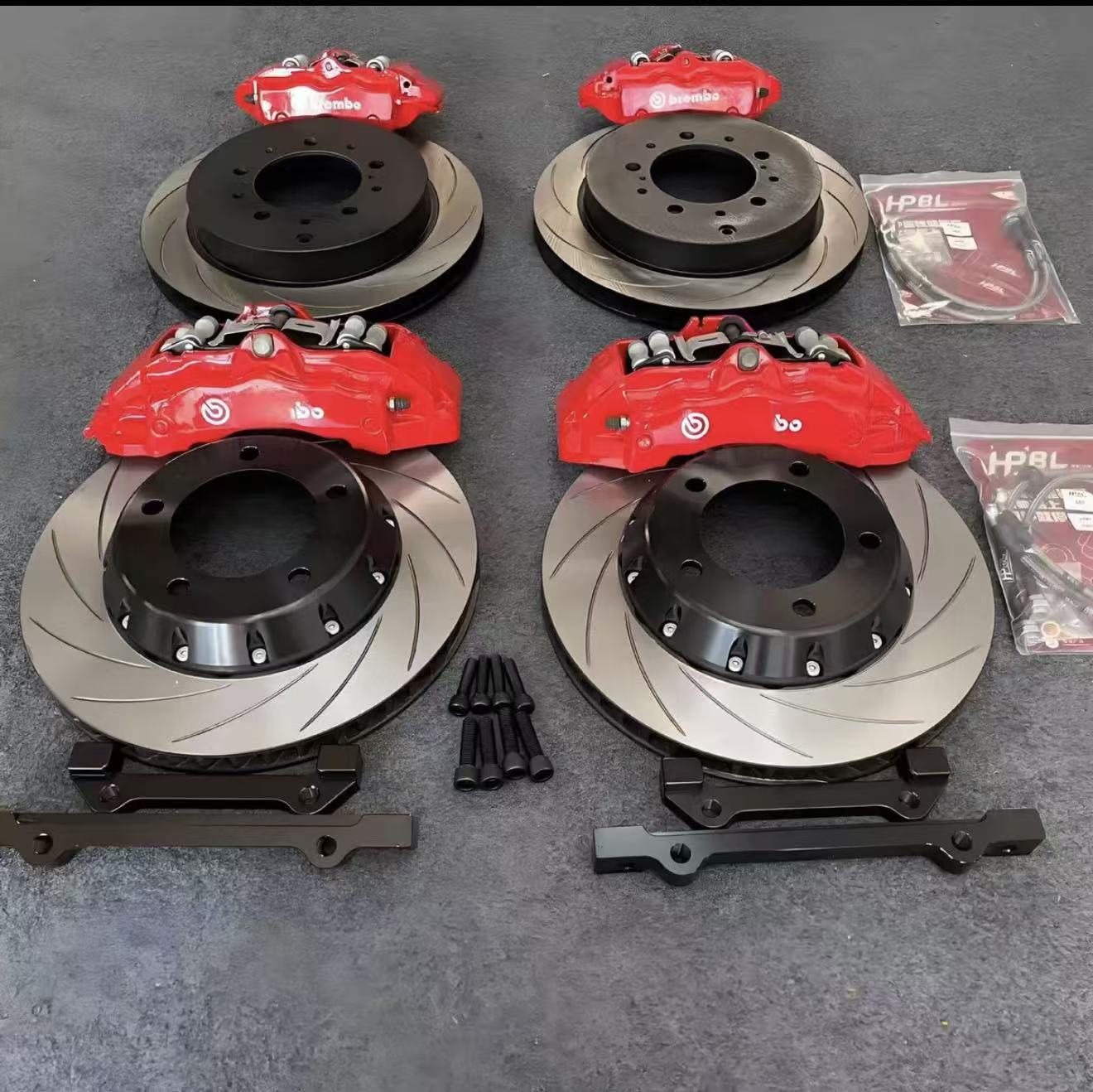 Performance Brake Caliper Kit F40 Rear 4‑Piston, Fit For Prado, Land Cruiser, Sequoia, Tundra, Highl